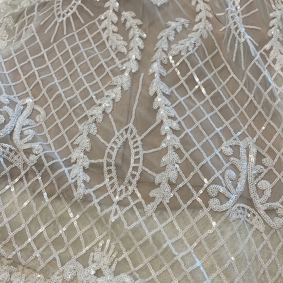 Wedding boho sequence dress  size small or size 5/6 PROM - Picture 9 of 17